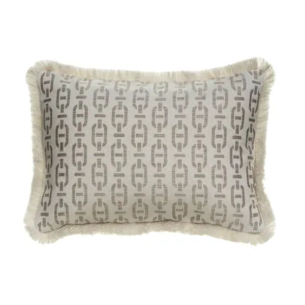 Medium Rectangle Cushion with Trim - String, Cotton image