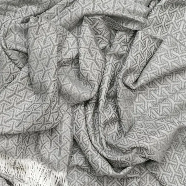 Monte Throw with Fringe - Marl, Merino Wool