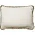 Rectangle Cushion with Gold Trim - Ivory, Bouclé