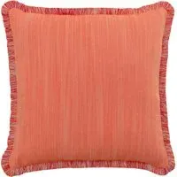 Square Cushion Herringbone - Orange, Hollowfibre