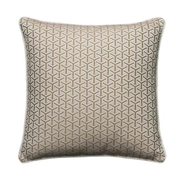 Square Cushion with Feather Fill - Almond, Linen image