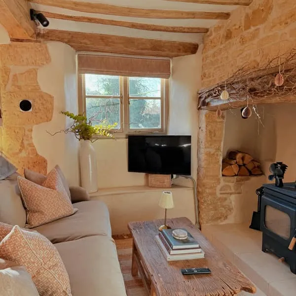 Square Cushion with Feather Fill - Autumn, Cotton