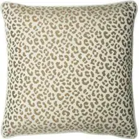 Square Cushion with Feather Fill - Rust, Cotton