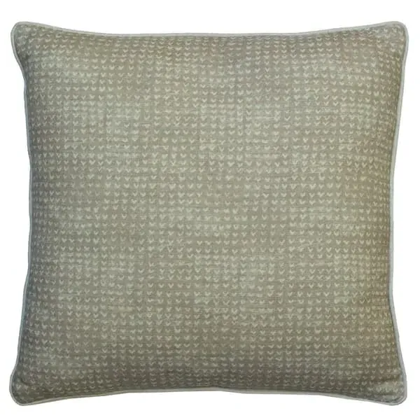 Square Cushion with Feather Fill - Twig, Linen