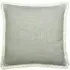 Square Cushion with Fringe Trim - Blue, Cotton