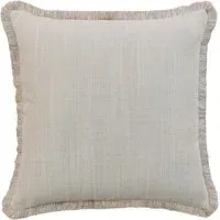 Square Cushion with Herringbone Pattern - Sand