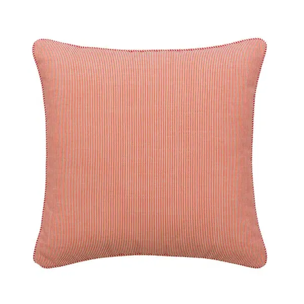 Square Cushion with Piping - Orange, Hollowfibre image
