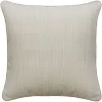 Square Cushion with Stripes - Sand, Hollowfibre
