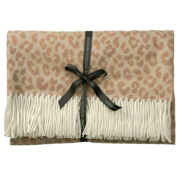Wildcat Throw Blanket - Tan image