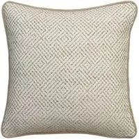 Square Cushion with Feather Mix - Rope, Cotton Blend