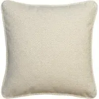 Square Cushion with Feather Mix - String, Linen