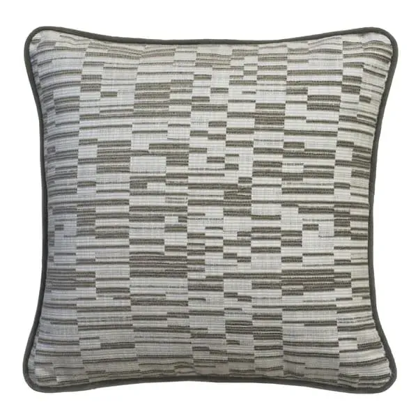 Square Cushion with Wool Feather Mix - Storm, Cotton