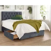 Divan Bed Set with Storage - Plush Velvet