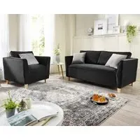 Sofa & Armchair Set - Plush Velvet