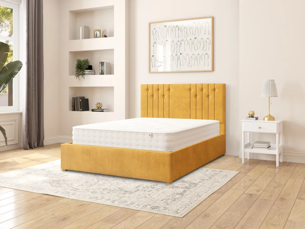 Upholstered Ottoman Bed with Storage - Fabric image