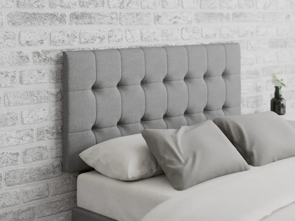 60cm Buttoned Headboard - Upholstered image
