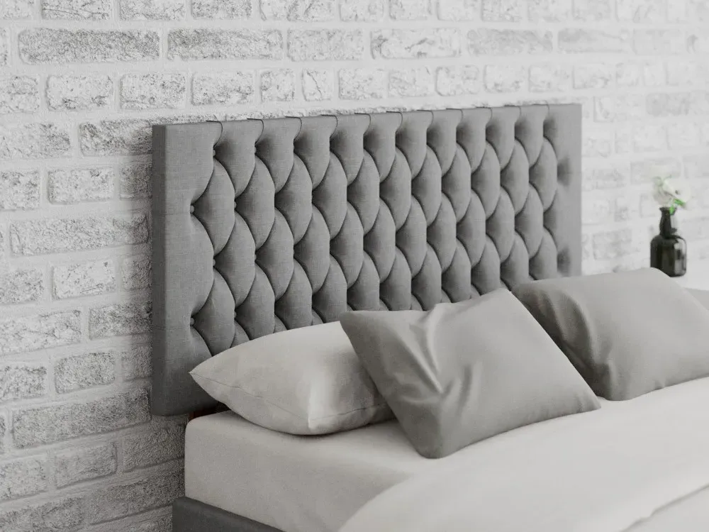 60cm Headboard with Button Tufting - Fabric image
