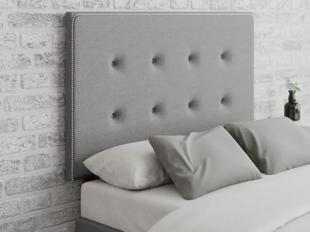 80cm Headboard with Studded Design - Fabric image