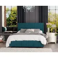 Ottoman Bed with Storage - Velvet Fabric