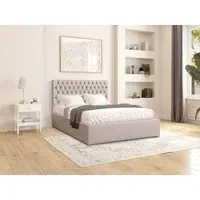 Ottoman Storage Bed with Upholstered Headboard
