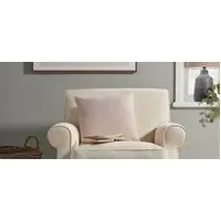 45x45cm Hand Woven Cushion - Blush Pink