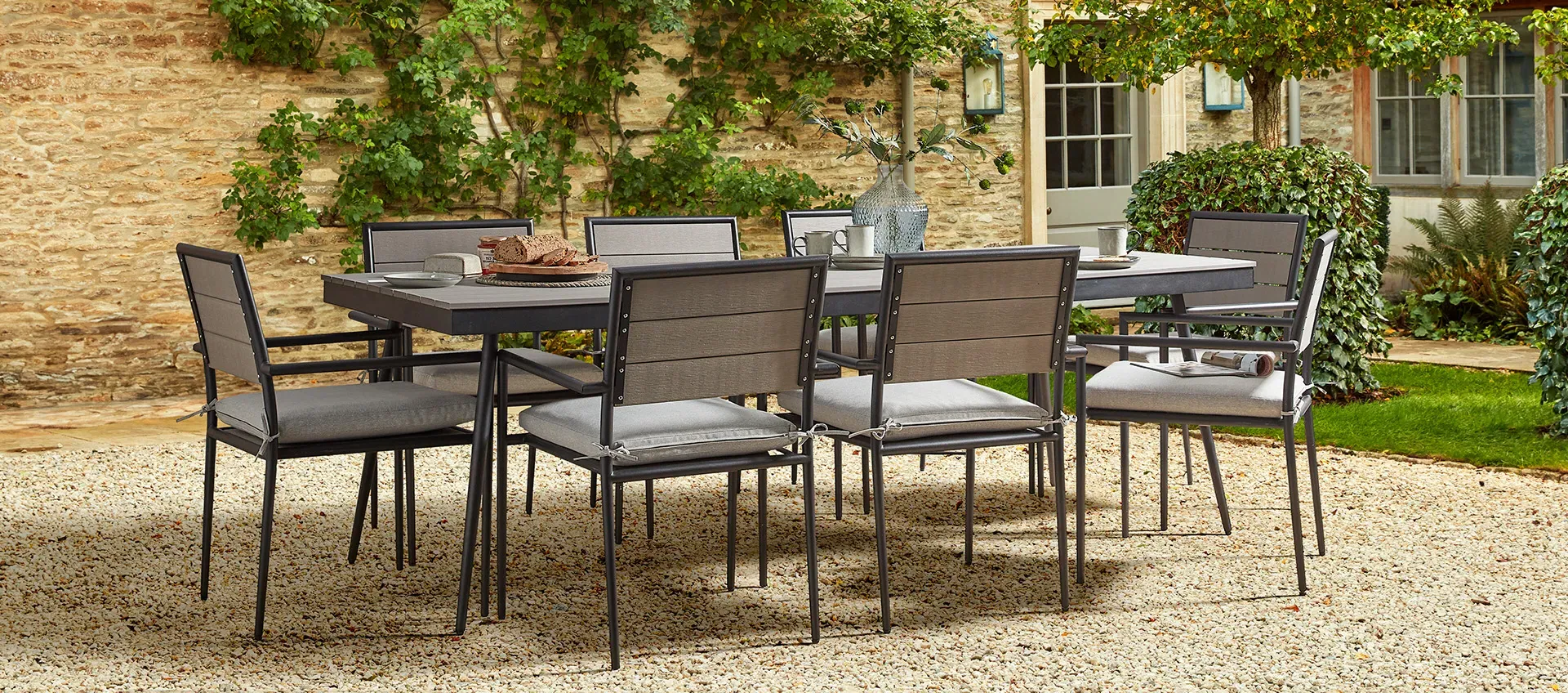 8-Seat Dining Set - Composite Wood image