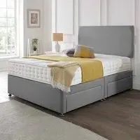 Classic Divan Set with Headboard - Upholstered