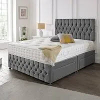 Divan Set with Headboard & Footboard - Upholstered