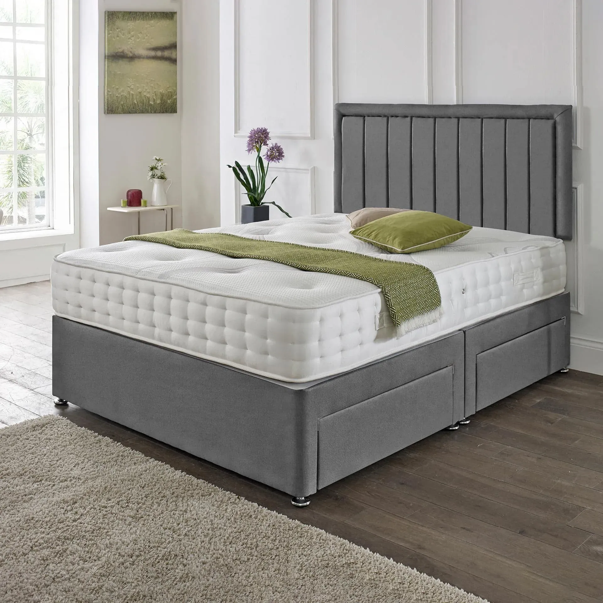 Divan Set with Headboard - Storage Options image
