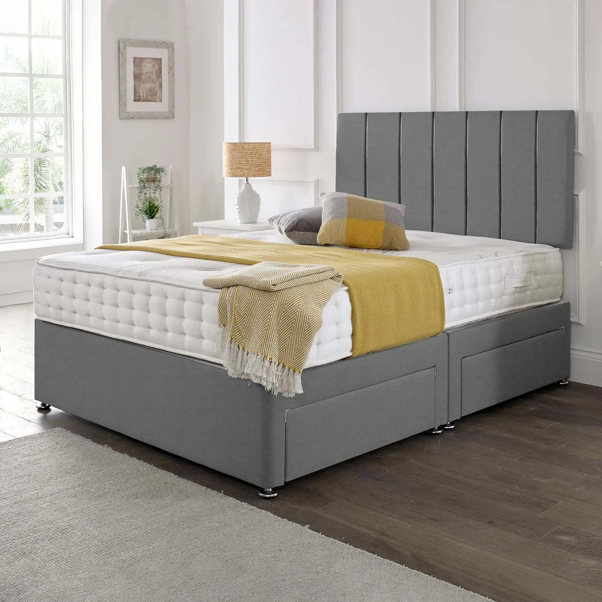 Divan Set with Headboard - Storage Options image