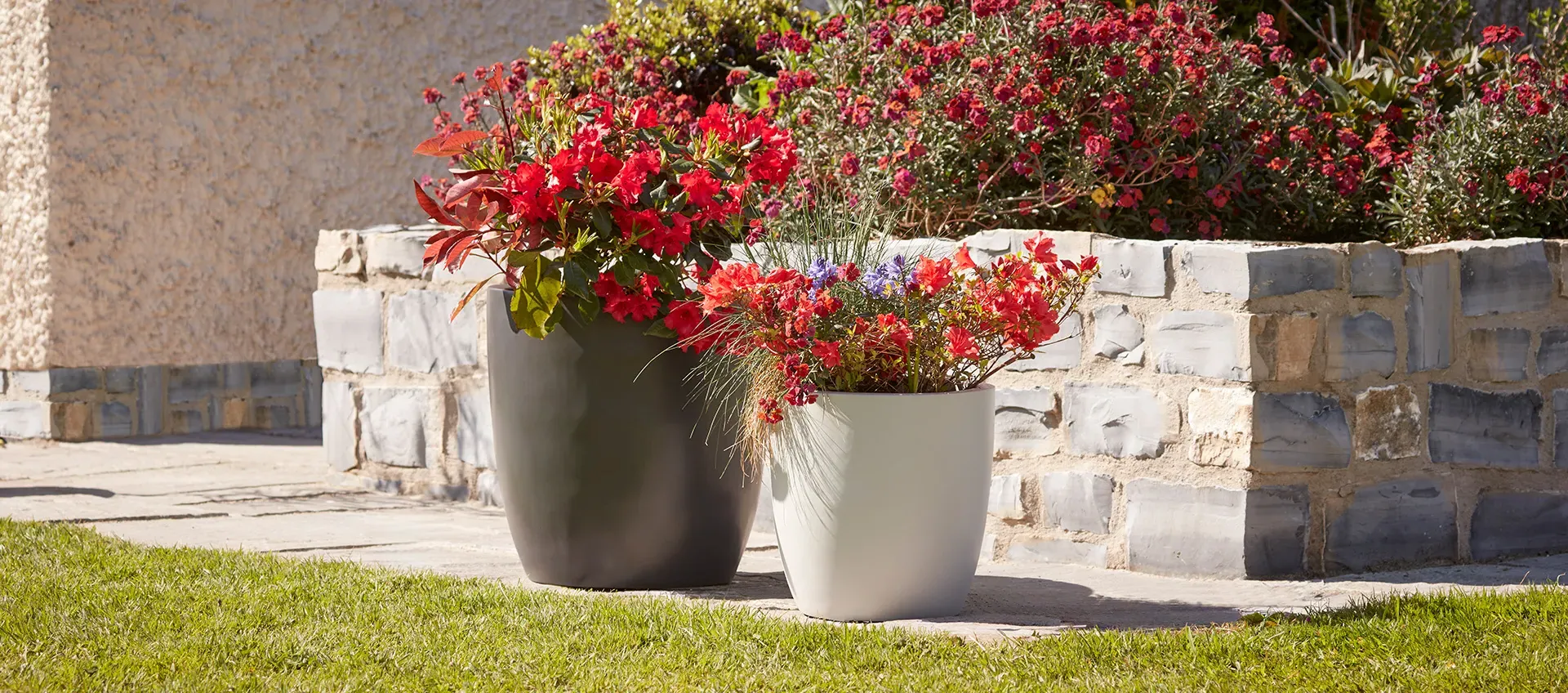 Set of 2 Oval Planters - Natural, Fibreclay image