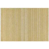 Textured Rug Reversible - Mustard, PET Yarn