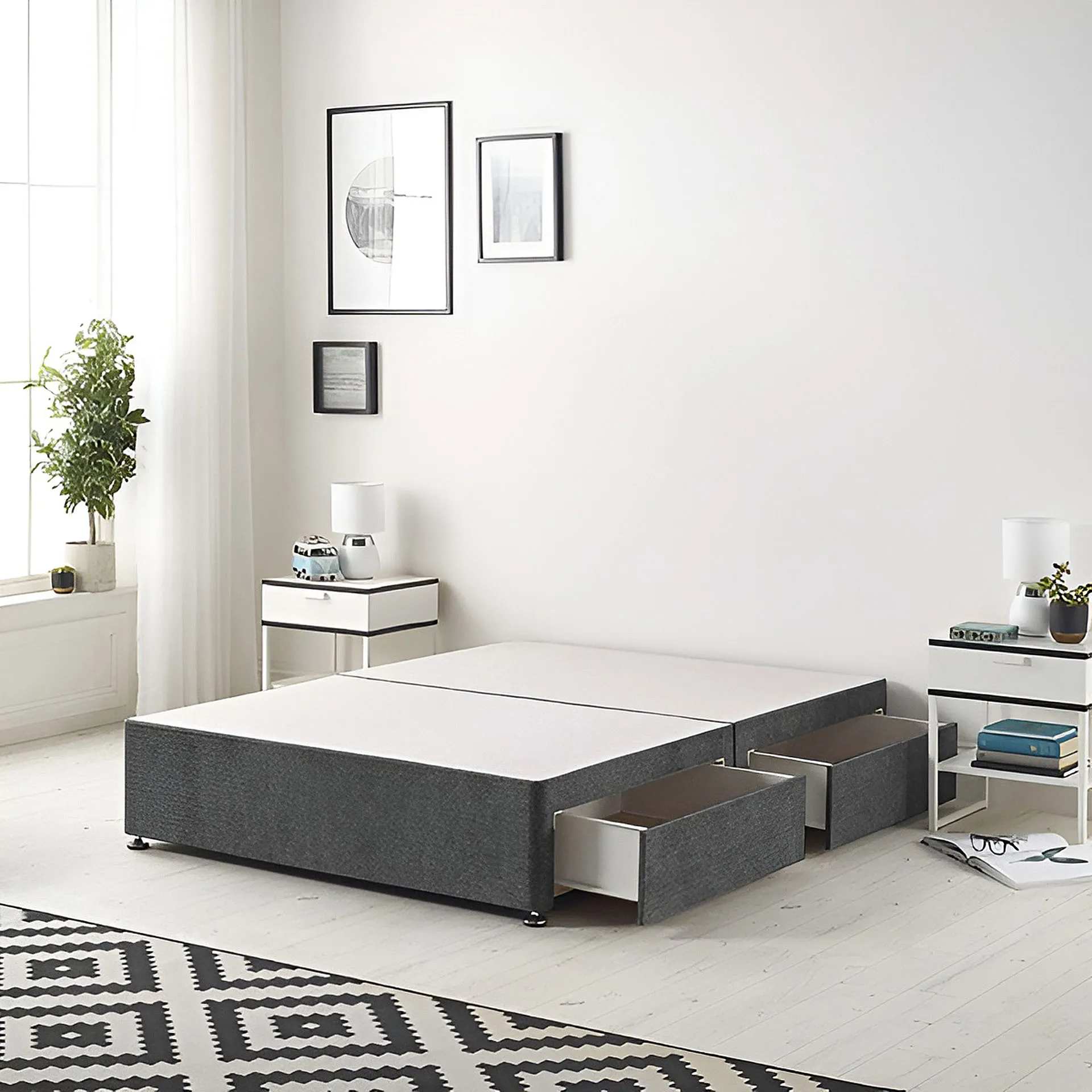 Upholstered Divan Bed Base - Fabric image