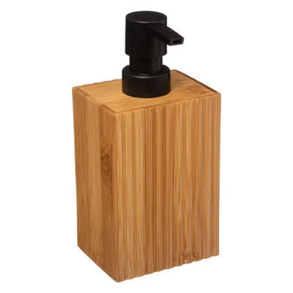 3-Piece Bathroom Accessories Set - Natural Bamboo
