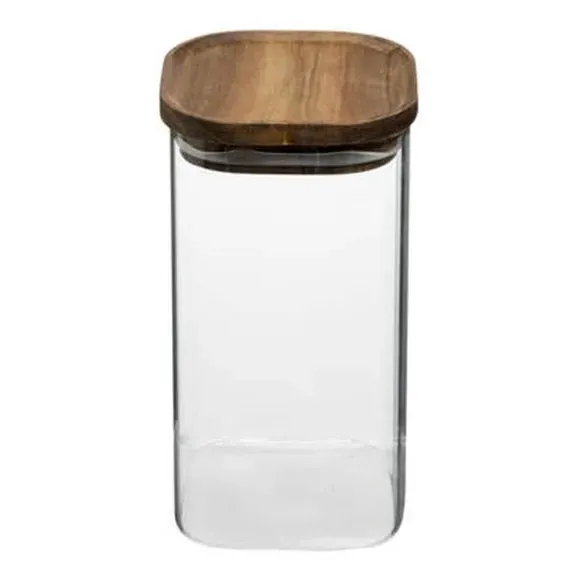 3-Piece Storage Jar Set - Clear, Glass