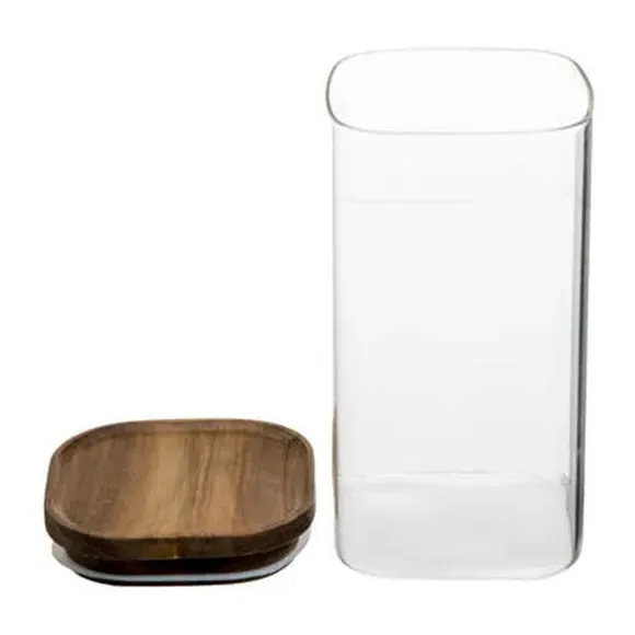 3-Piece Storage Jar Set - Clear, Glass