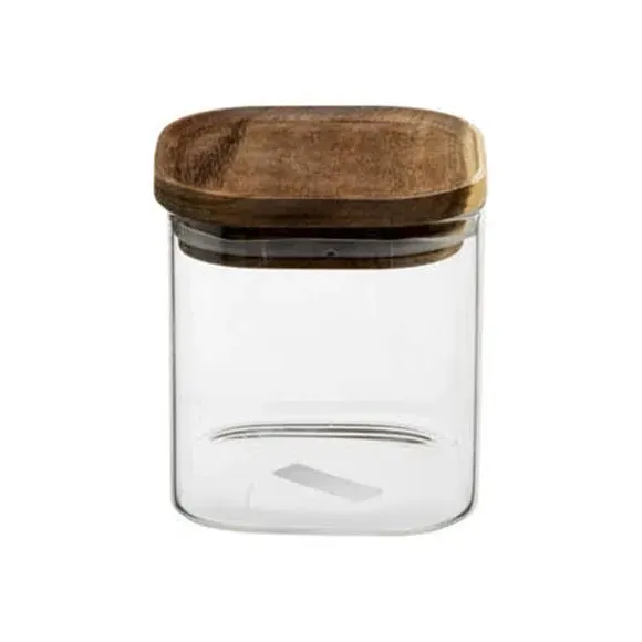 3-Piece Storage Jar Set - Clear, Glass
