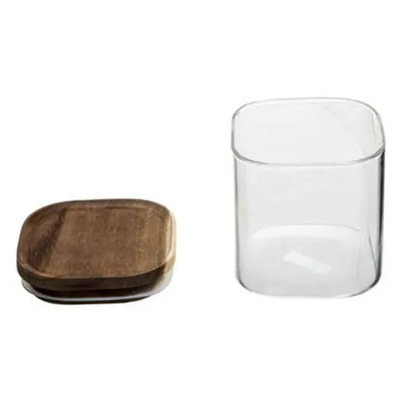 3-Piece Storage Jar Set - Clear, Glass