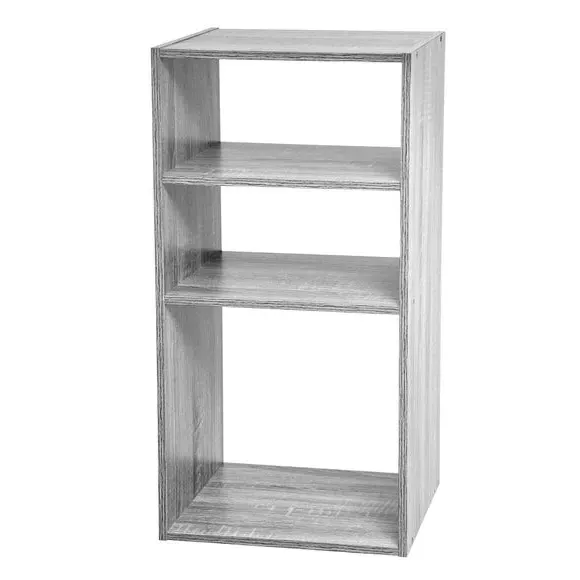 3-Shelf Cube Organiser Unit - Grey image