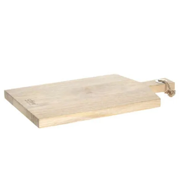 Chopping Board with Handle - Natural, Mango Wood