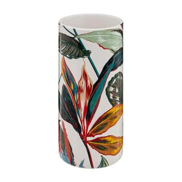 Toilet Brush with Holder - Multicolor, Floral