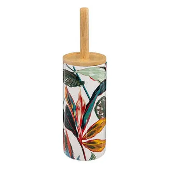 Toilet Brush with Holder - Multicolor, Floral image