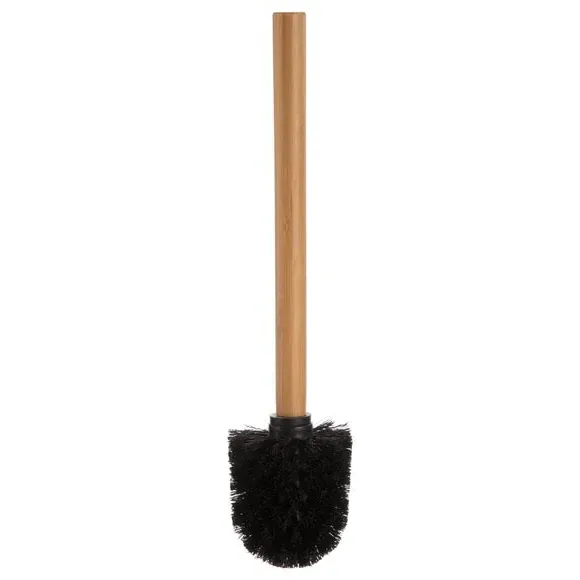 Toilet Brush with Holder - White, Bamboo