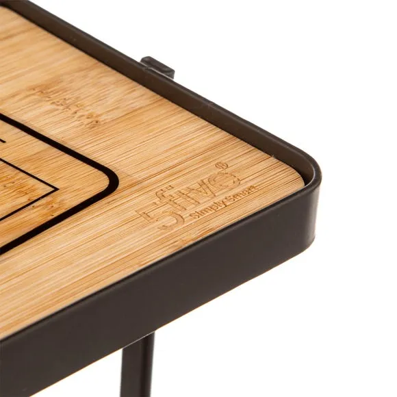 Toilet Roll Holder with Shelf - Black