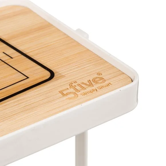 Toilet Roll Holder with Shelf - White