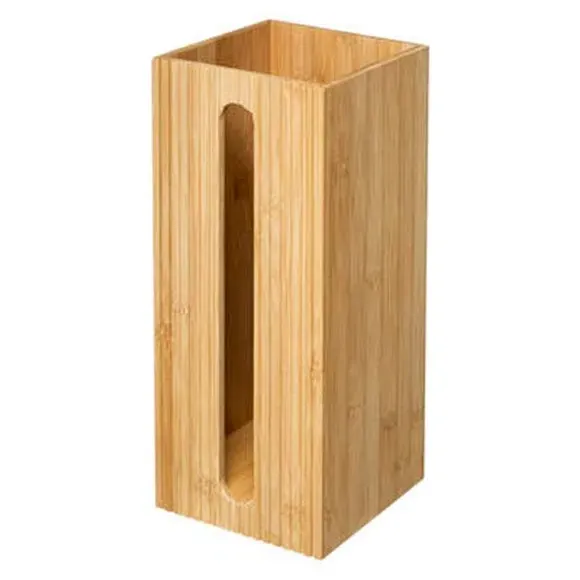 Upright Toilet Roll Holder - Natural, Bamboo
