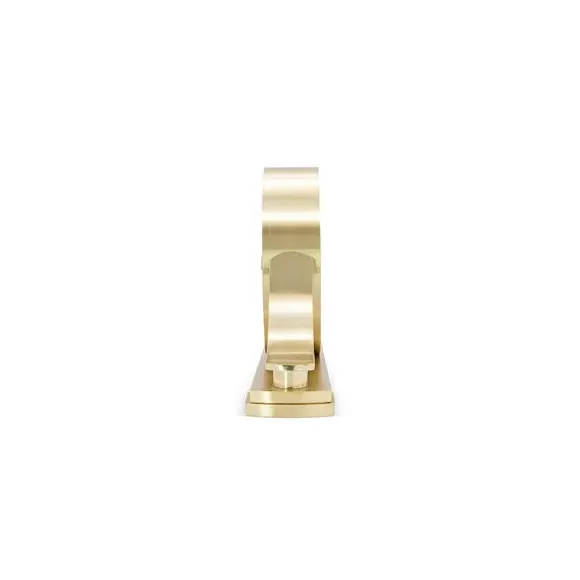 Analog Table Clock with Alarm - Brass