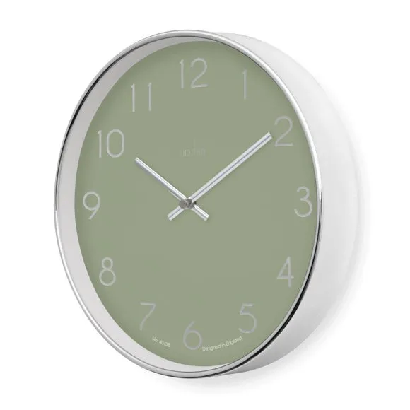 Analog Wall Clock with Quartz Movement - Fern