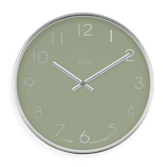 Analog Wall Clock with Quartz Movement - Fern image