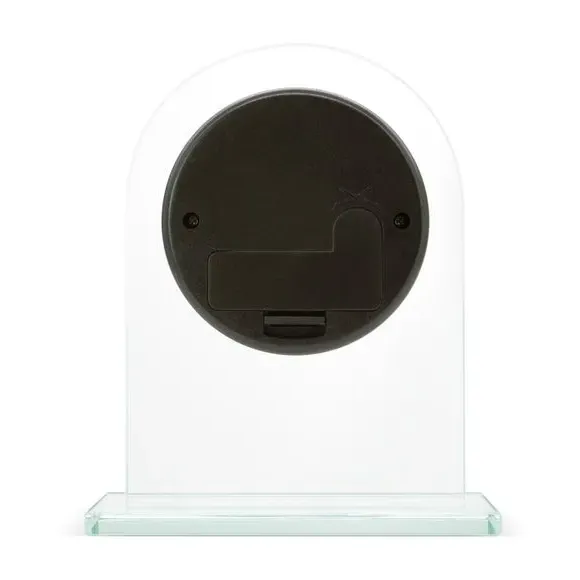 Arch Mantel Clock with Roman Numerals - Silver
